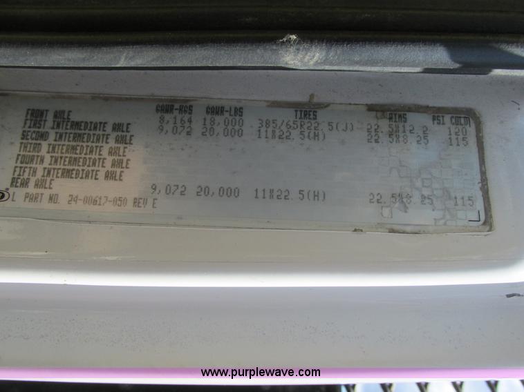 image for item K5108 1999 Freightliner FL112 flatbed truck with crane