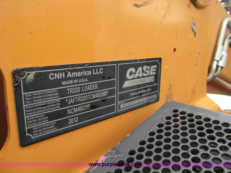 image for item K5111 2012 Case TR320 skid steer