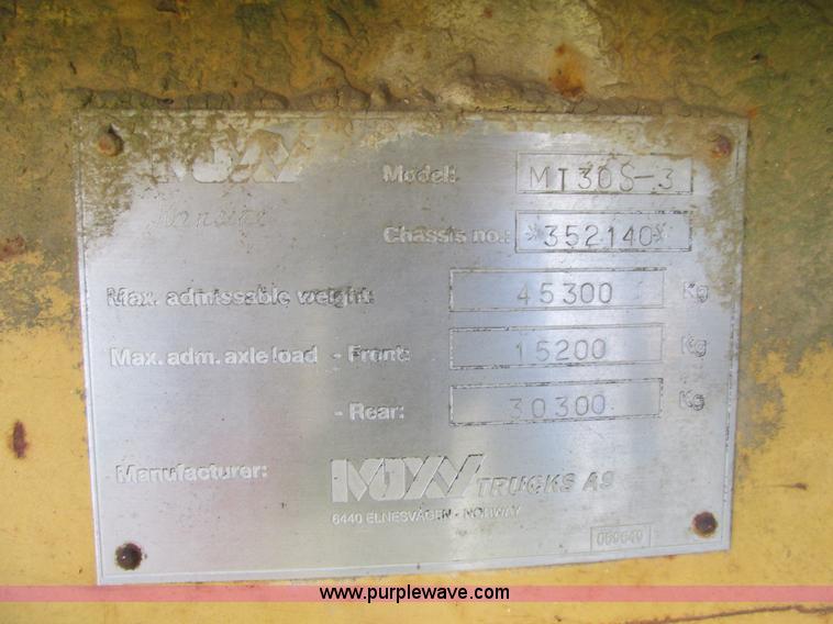 image for item K5117 Moxy MT30S-3 articulated dump truck