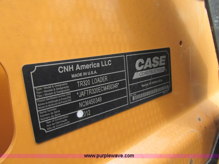 image for item K5131 2012 Case TR320 skid steer