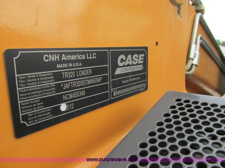 image for item K5131 2012 Case TR320 skid steer