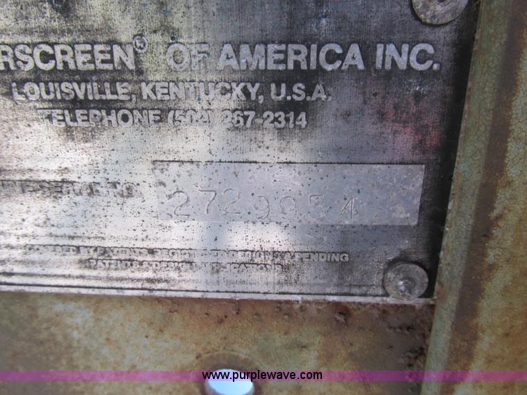 image for item K5164 Screen Machine power screen screen plant