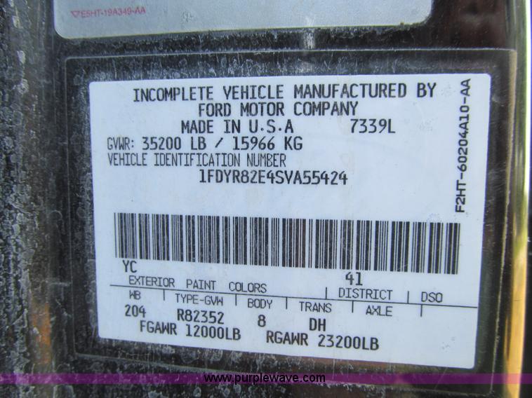 image for item K6329 1995 Ford LN8000 municipal live bottom dump truck