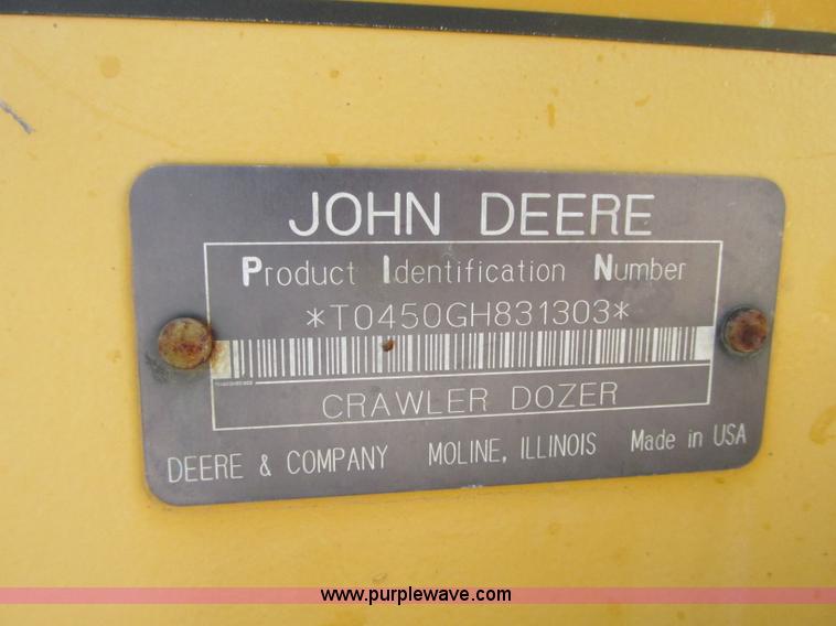 image for item R9371 1997 John Deere 450G LGP dozer