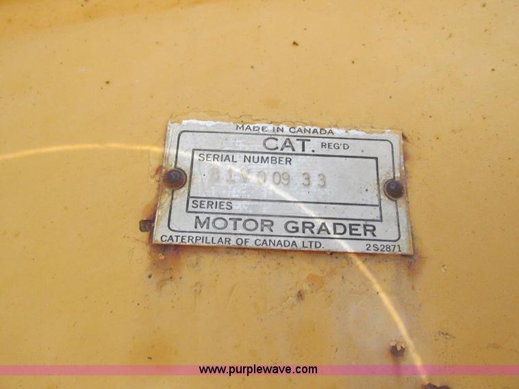 image for item R9422 1979 Caterpillar 140G motor grader