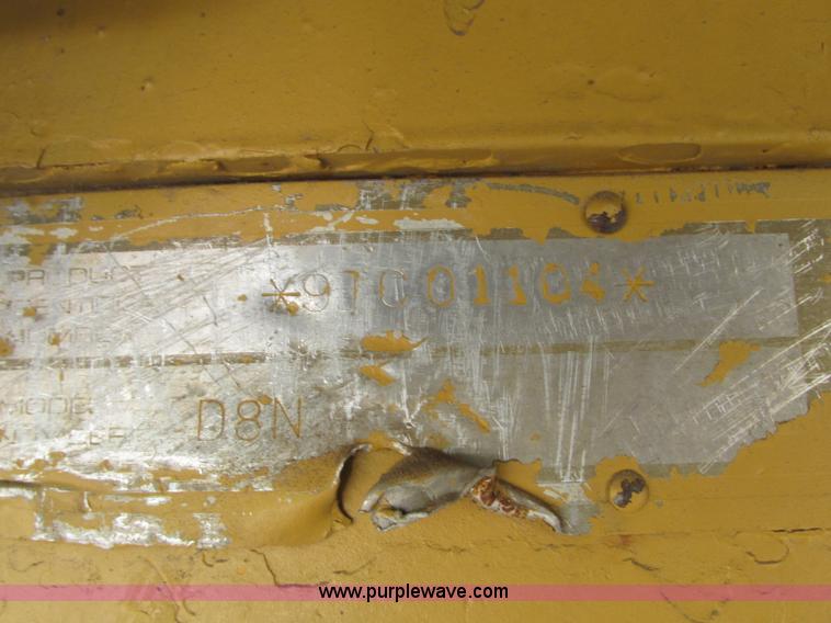 image for item R9455 1987 Caterpillar D8N dozer