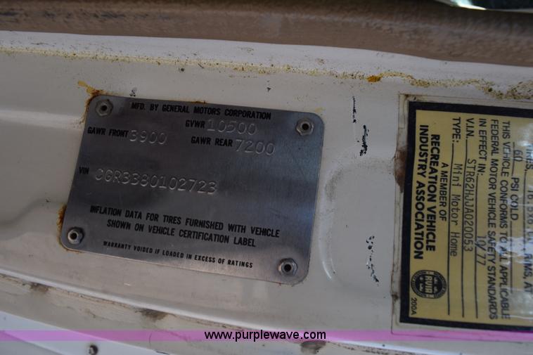 image for item L5861 1978 GMC Starcraft RV