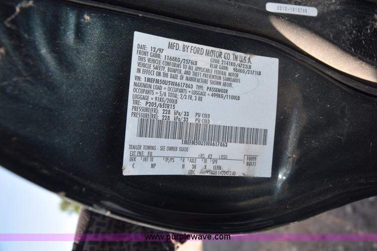 image for item L5863 1998 Mercury Sable GS