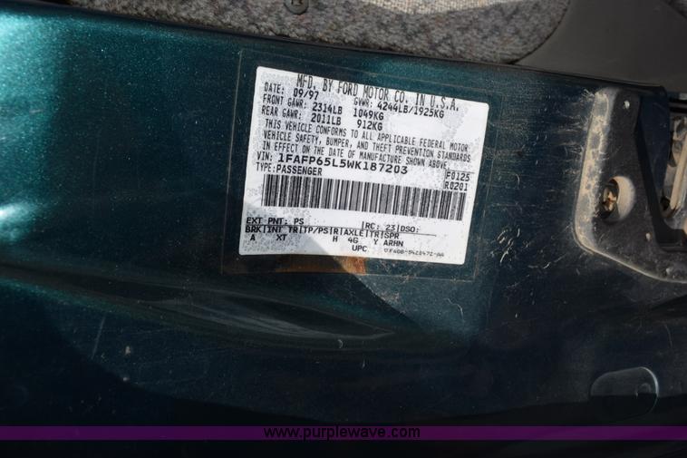 image for item L5865 1998 Ford Contour LX