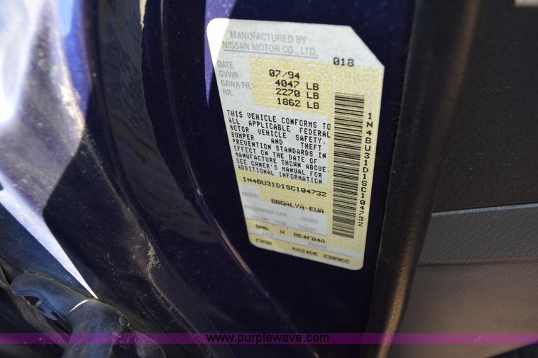 image for item L5867 1995 Nissan Altima