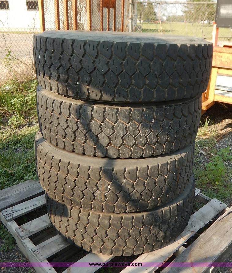 image for item BR9584 (4) Goodyear 245/70R19.5 tires