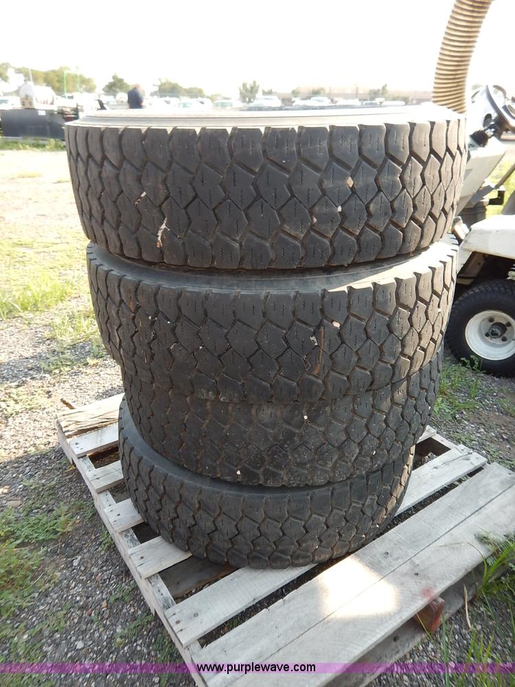 image for item BR9584 (4) Goodyear 245/70R19.5 tires