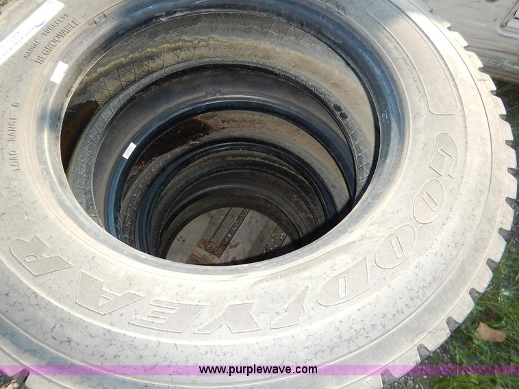 image for item BR9584 (4) Goodyear 245/70R19.5 tires
