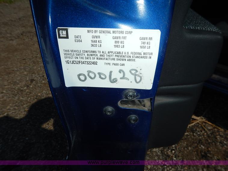 image for item J8164 2004 Chevrolet Cavalier