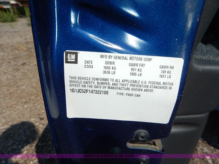 image for item J8166 2004 Chevrolet Cavalier