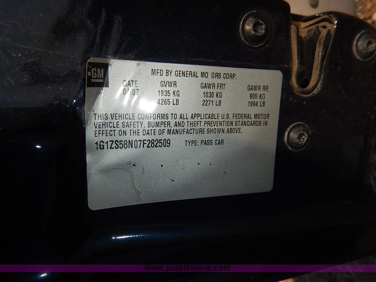 image for item J8167 2007 Chevrolet Malibu LS