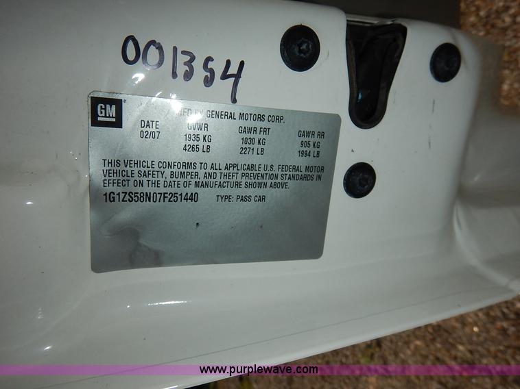 image for item L6262 2007 Chevrolet Malibu LS