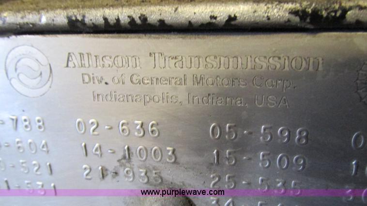 image for item AY9776 Allison automatic transmission