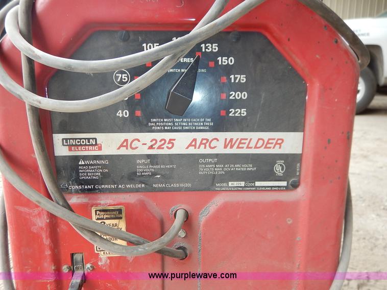 image for item BH9877 Lincoln Electric AC-225 arc welder