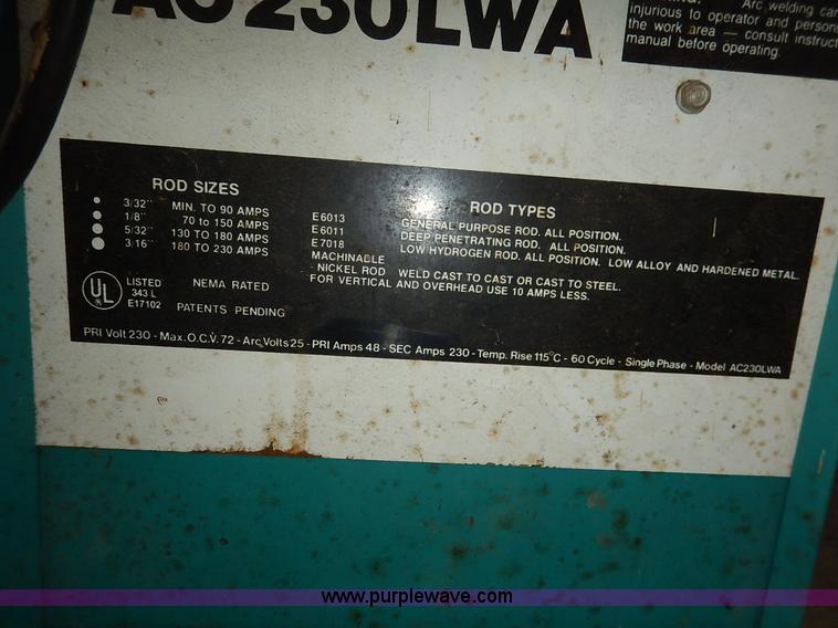 image for item BH9878 Century Air Products AC welder