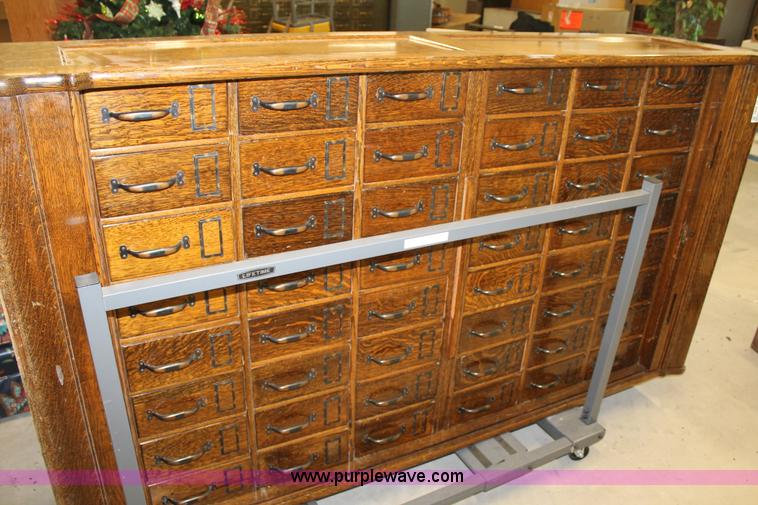 image for item BJ9393 48 drawer card filing cabinet