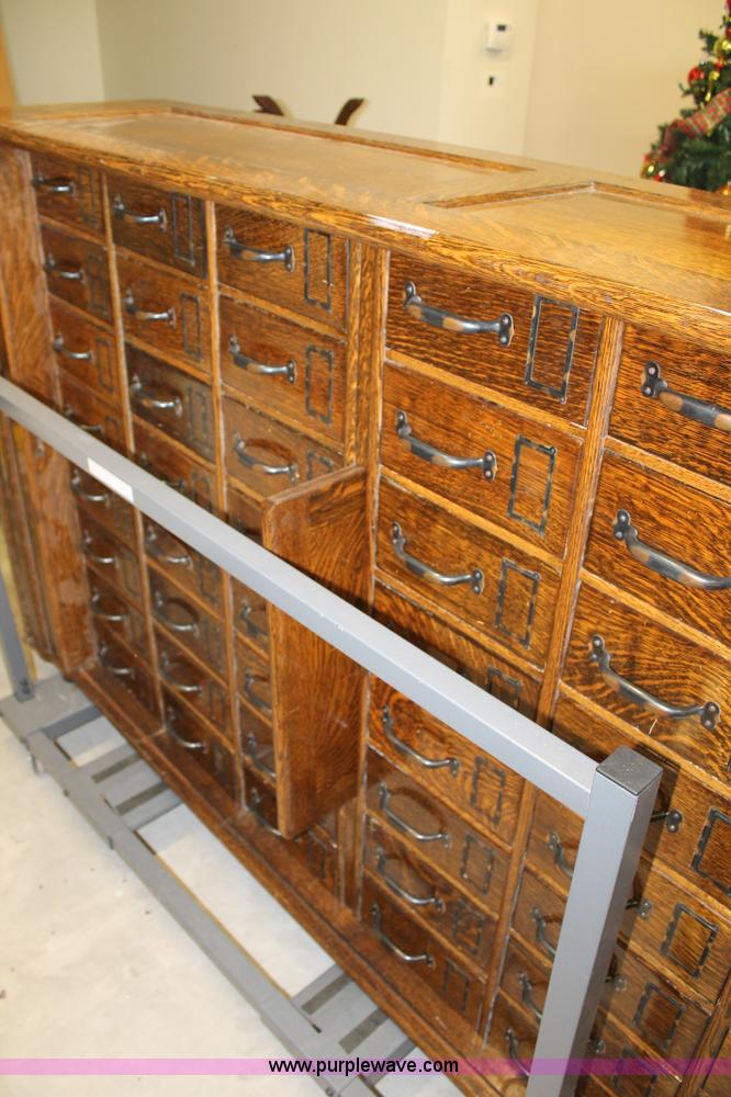 image for item BJ9393 48 drawer card filing cabinet