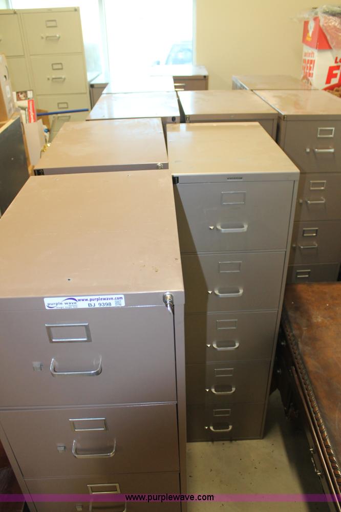 image for item BJ9398 (10) five drawer file cabinets