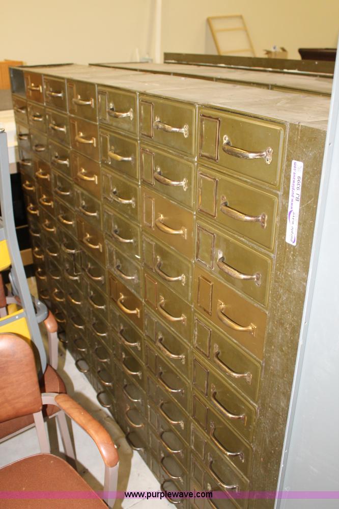 image for item BJ9399 (6) metal card folding cabinets