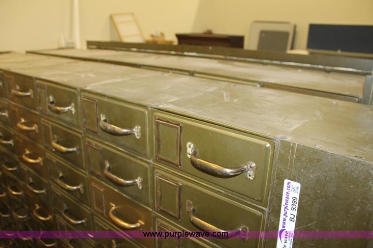 image for item BJ9399 (6) metal card folding cabinets