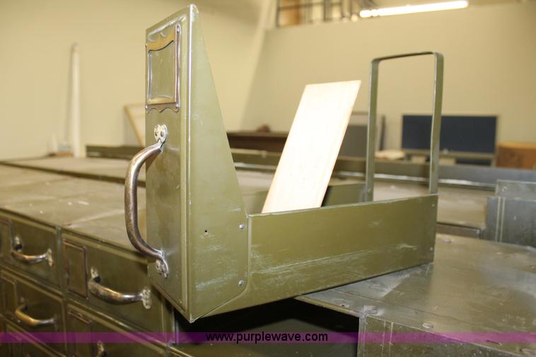 image for item BJ9399 (6) metal card folding cabinets