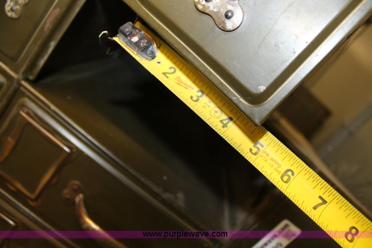 image for item BJ9399 (6) metal card folding cabinets