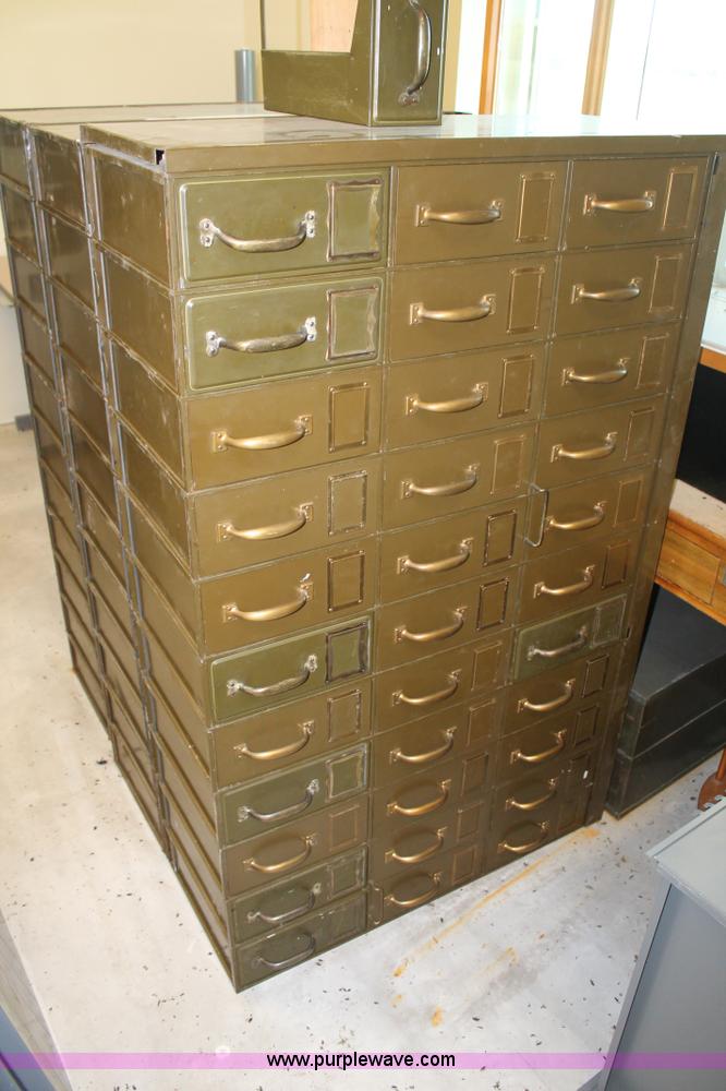 image for item BJ9399 (6) metal card folding cabinets