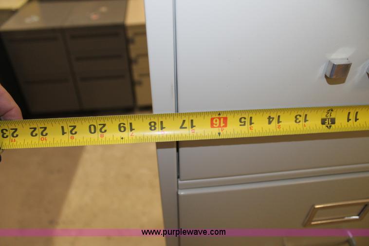 image for item BJ9403 (5) two drawer metal filing cabinets