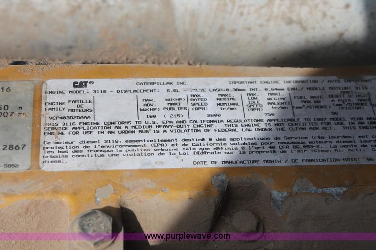 image for item H8118 1997 Chevrolet C7500 dump truck