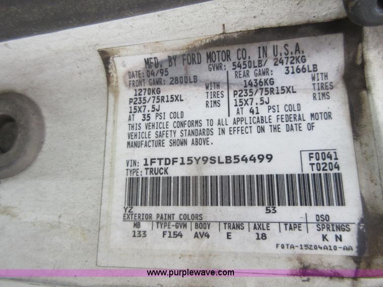 image for item I1979 1995 Ford F150 pickup truck