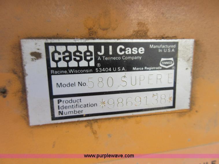 image for item I1980 1984 Case 580 Super E backhoe