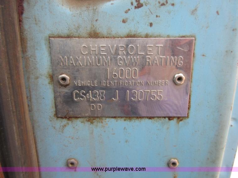 image for item I1981 1968 Chevrolet 40 truck cab and chassis