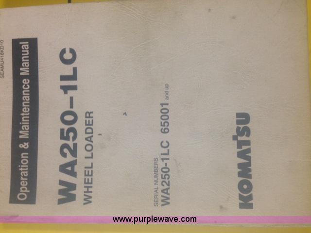 image for item J1743 1993 Komatsu WA250-1 wheel loader