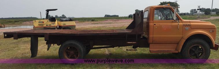 image for item J1745 1968 Chevrolet C50 flatbed truck