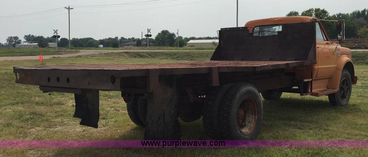 image for item J1745 1968 Chevrolet C50 flatbed truck
