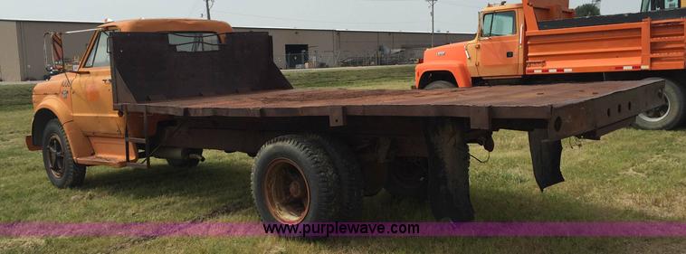 image for item J1745 1968 Chevrolet C50 flatbed truck