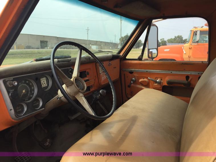 image for item J1745 1968 Chevrolet C50 flatbed truck