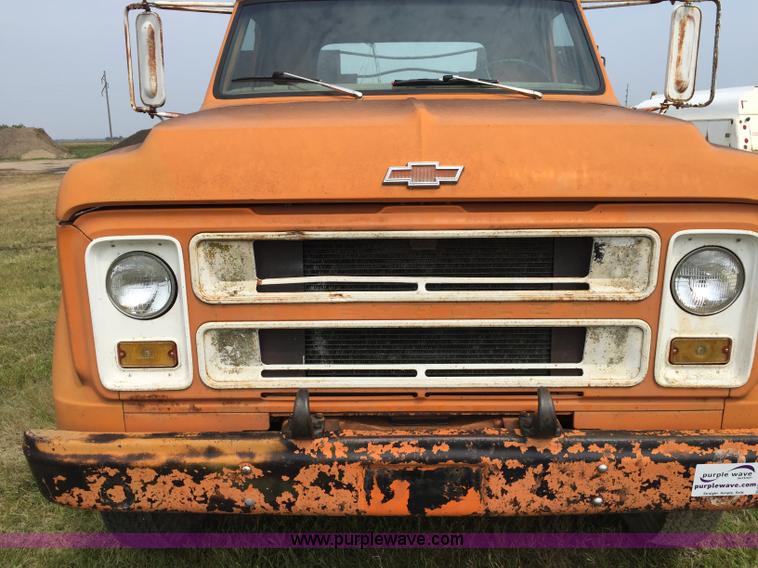 image for item J1745 1968 Chevrolet C50 flatbed truck