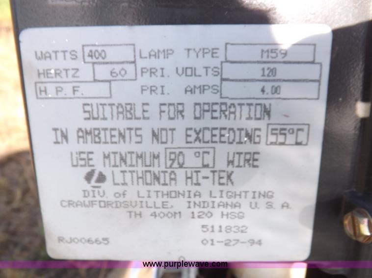 image for item J6896 (15) lithiom light fixtures