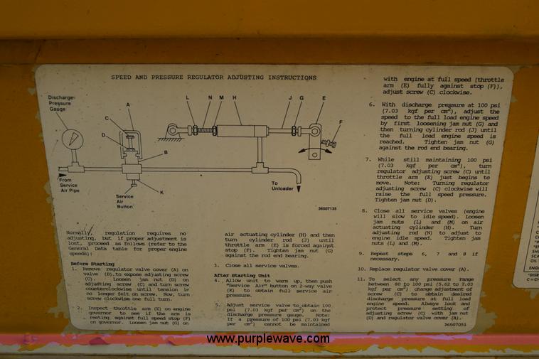 image for item J8058 Ingersoll Rand 175 air compressor