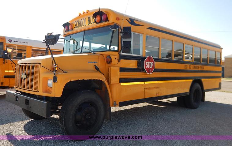image for item K1633 1995 Chevrolet Blue Bird school bus