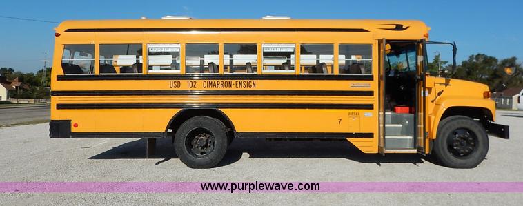 image for item K1651 1998 Chevrolet Blue Bird school bus
