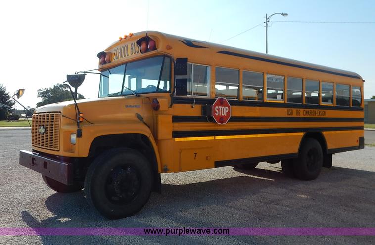 image for item K1651 1998 Chevrolet Blue Bird school bus