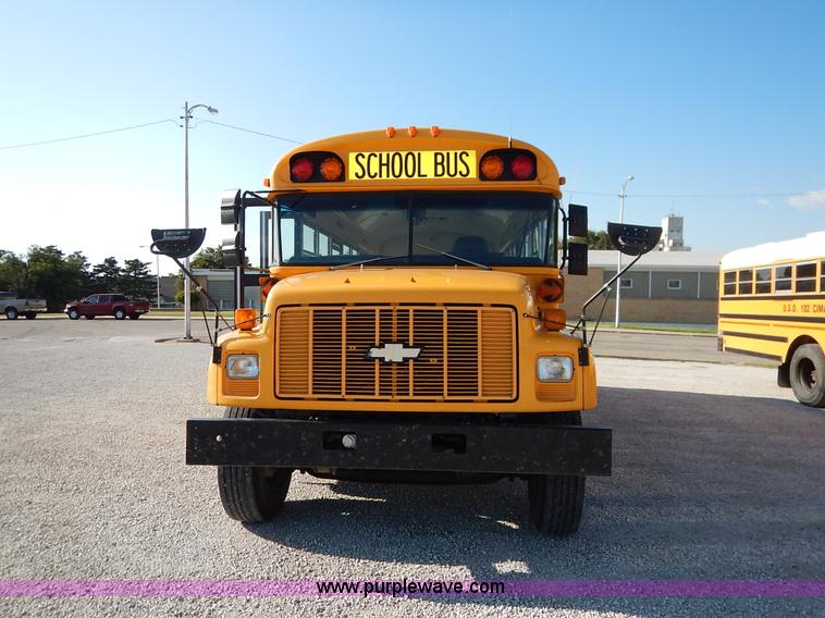 image for item K1651 1998 Chevrolet Blue Bird school bus