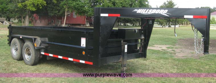 image for item L6330 2008 Hillsboro Tuff Loader dump trailer